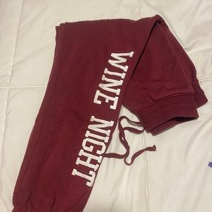 Wine night target sweat pants